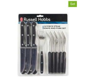 Russell Hobbs 12 teiliges Steakbesteck für 6 Personen, Traditionelle Edelstahl Steakmesser und Steakgabeln für 17,99€ PVG 49,57€