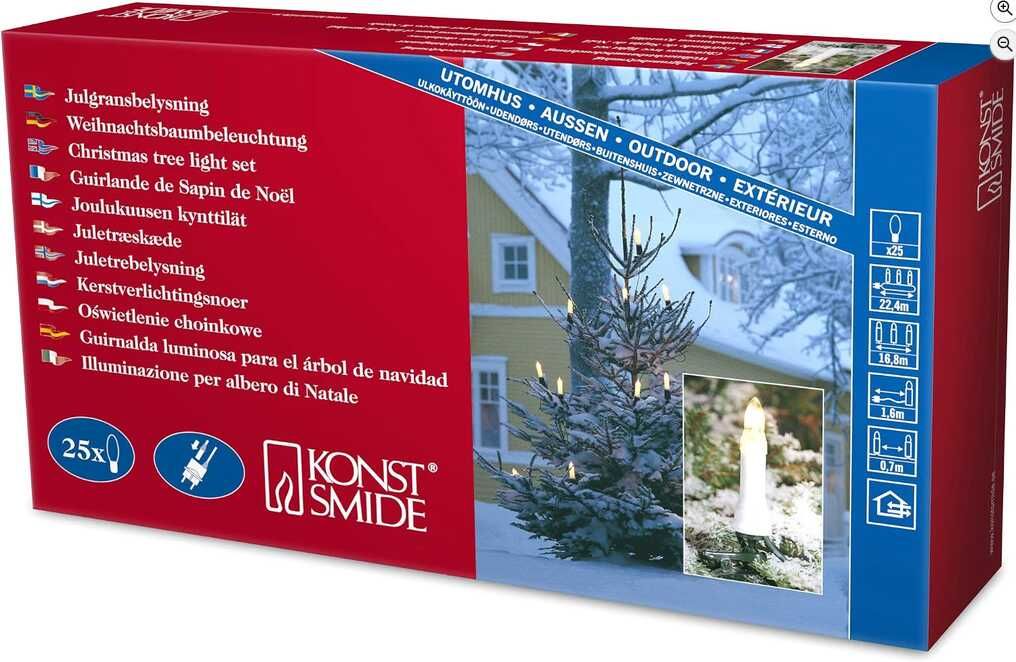 Konstsmide 25er Weihnachtsbaumkette für Außen 24,29€ statt 45,98€ Konstsmide 25er Weihnachtsbaumkette für Außen 24,29€ statt 45,98€