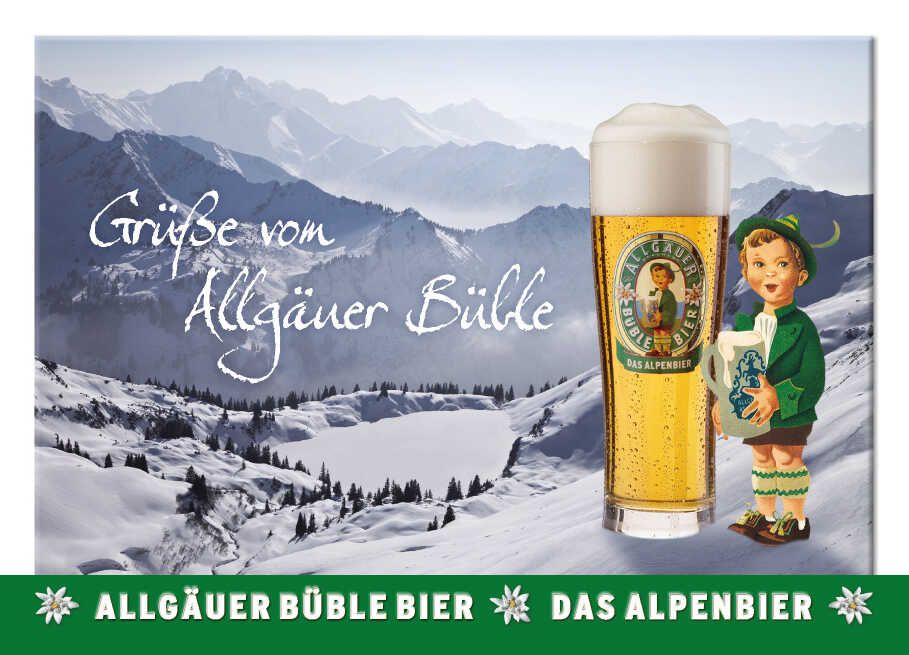 Kostenlose Grußkarten von Allgäuer Büble  Wahl aus fünf Motiven