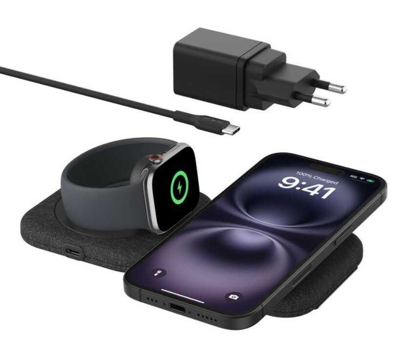 Belkin BoostCharge Pro Magnetische 2 in 1 Reiseladestation mit Qi2 (15 W) für 116,99€ statt 129,99€