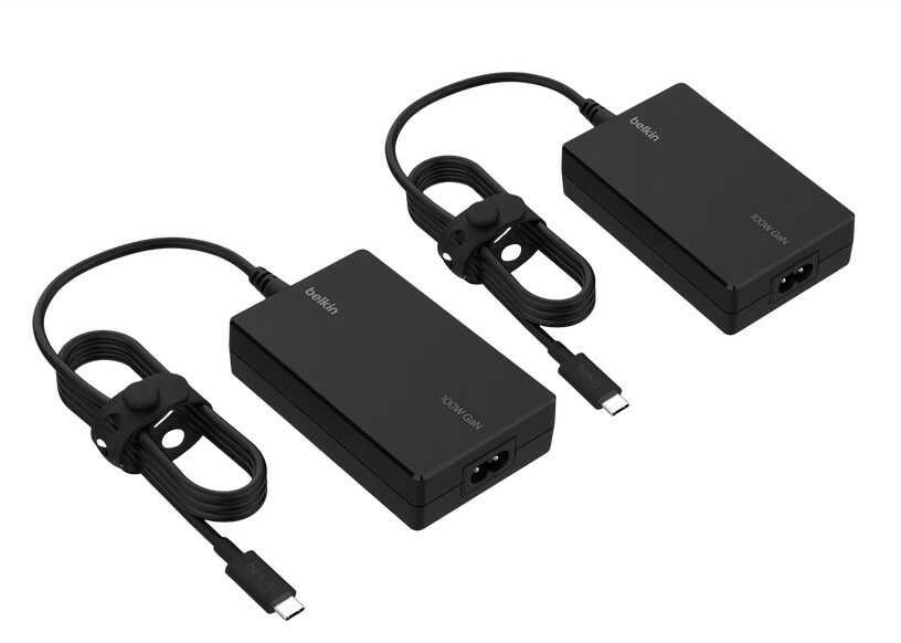 (2er Pack) Belkin Connect USB C Core GaN Netzteil (100W)  Kompatibel mit MacBook, Windows Laptops, Chromebook, Steam Decks und Nintendo Switch für 45,90€ statt 79,90€