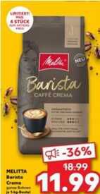 [Kaufland] 1kg Melitta Barista Caffè Crema, ganze Bohne für 11.99 (am 12.12. und 13.12.25)