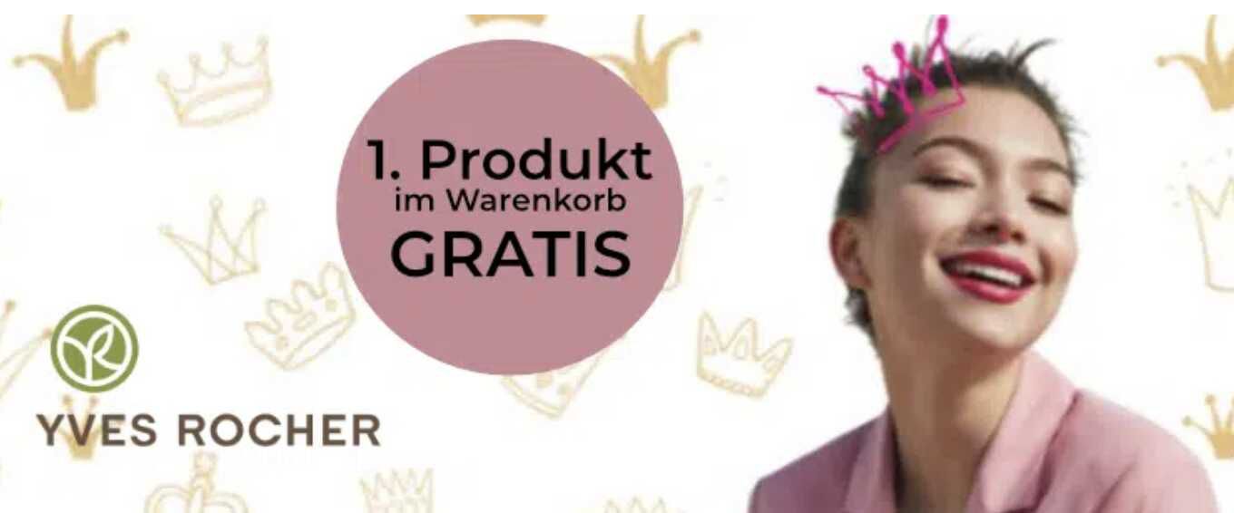 GRATIS Wunschprodukt bei Yves Rocher: 1. Produkt im Warenkorb kostenlos erhalten Ablaufdatum: 31.01.2025