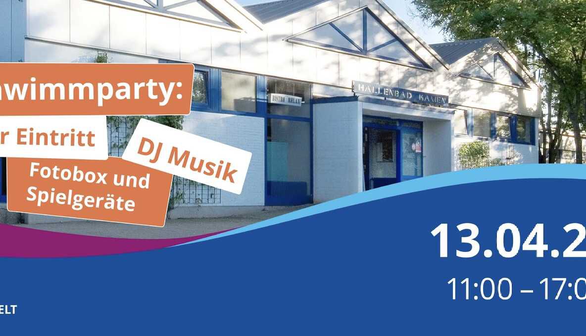 Abschwimmparty und gratis schwimmen zur Schließung vom Hallenbad mit DJ Musik [Lokal   Hallenbad Kamen]