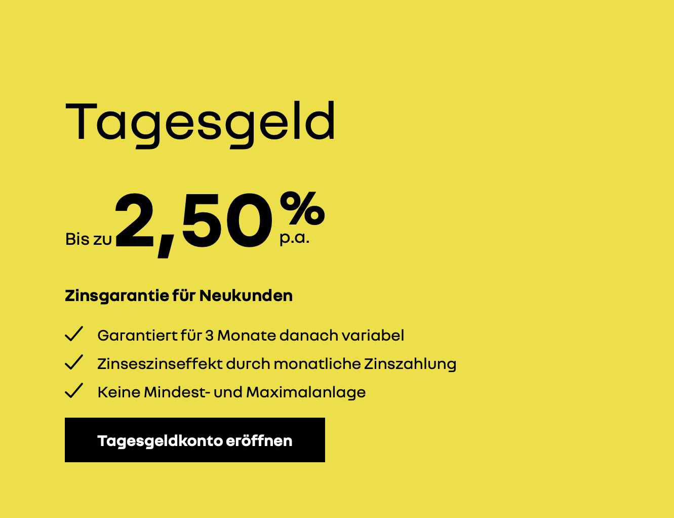 Tagesgeld Zinsen! Renault Bank direkt mit 2,50% p.a. für 3 Monate