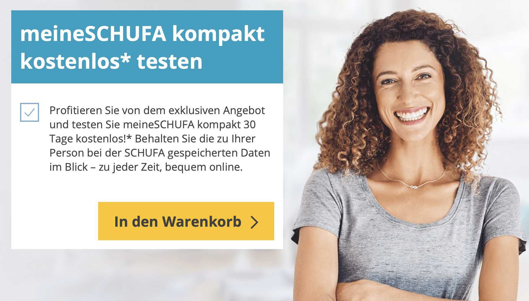 meineSCHUFA kompakt 30 Tage kostenlos testen   Kündigung notwendig