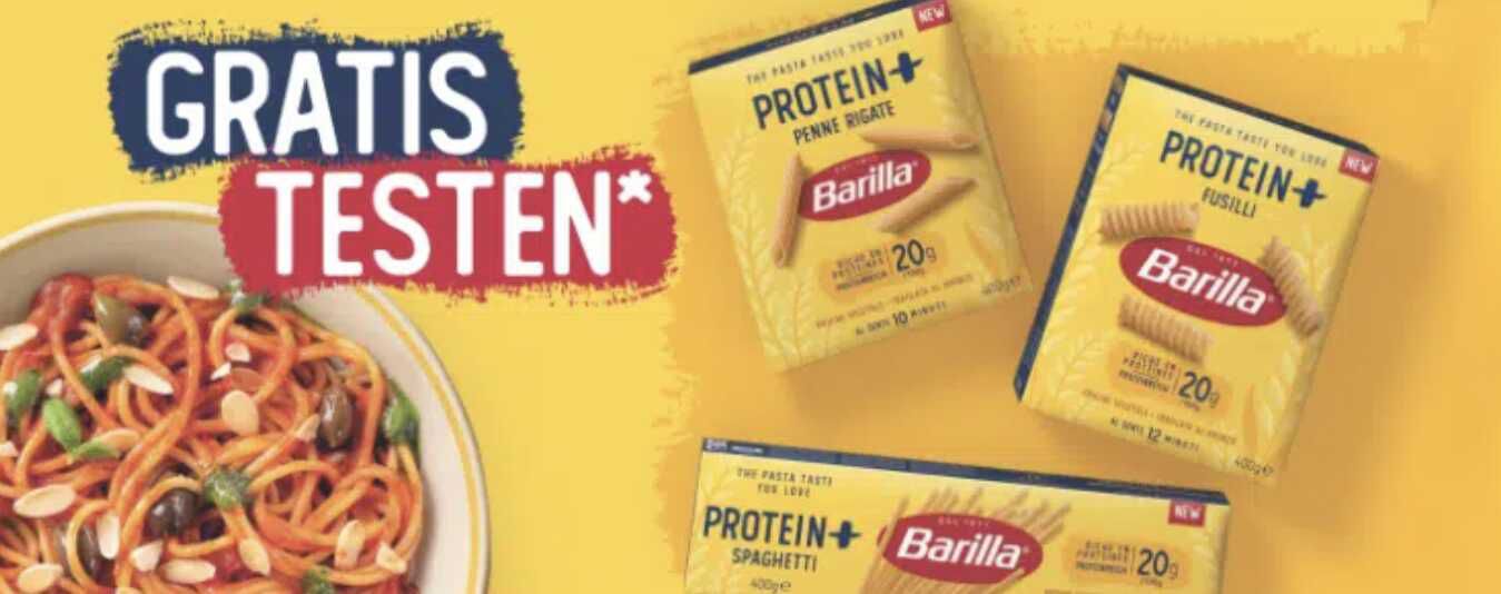 Barilla Protein+ gratis testen Aktionszeitraum: 05.05. – 28.09.2025