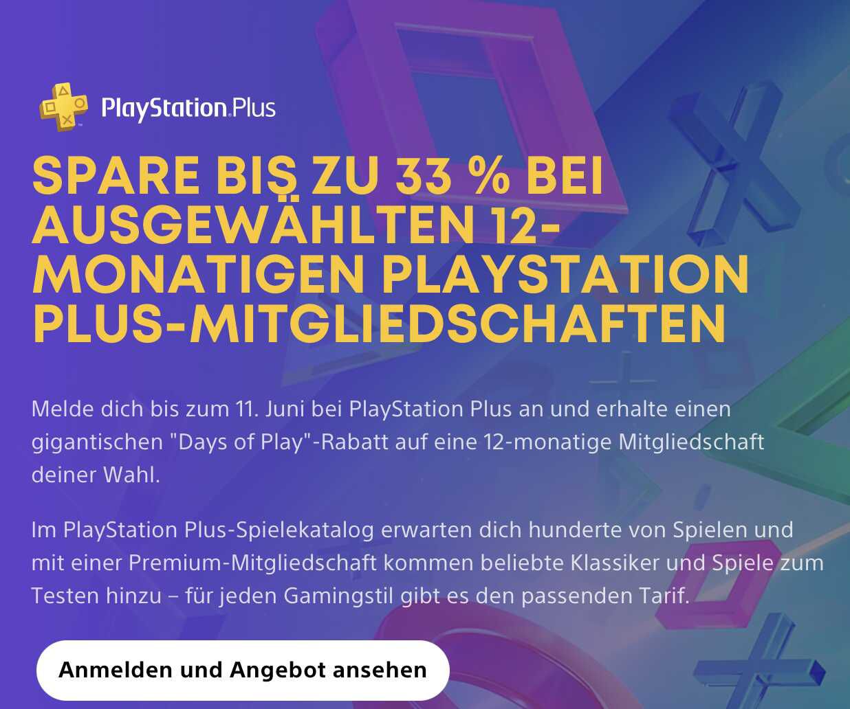 Sony Playstation Plus: 12 Monate Extra oder Premium ab 94€ | Angebot mit bis zu 33% Rabatt