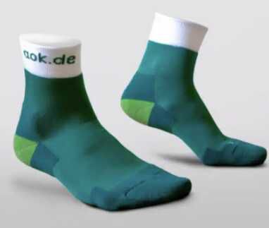 Kostenlose AOK Socken (neu) – AOK Bayern in Größe 39 42.