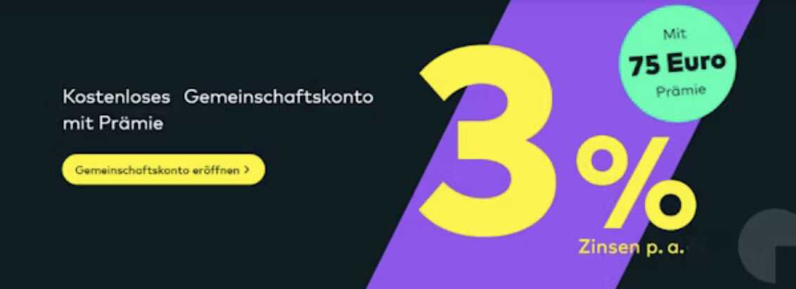 Kostenloses Gemeinschaftskonto mit 75€ Prämie bei comdirect  mit 3% Tagesgeld & weltweit gratis Bargeld abheben