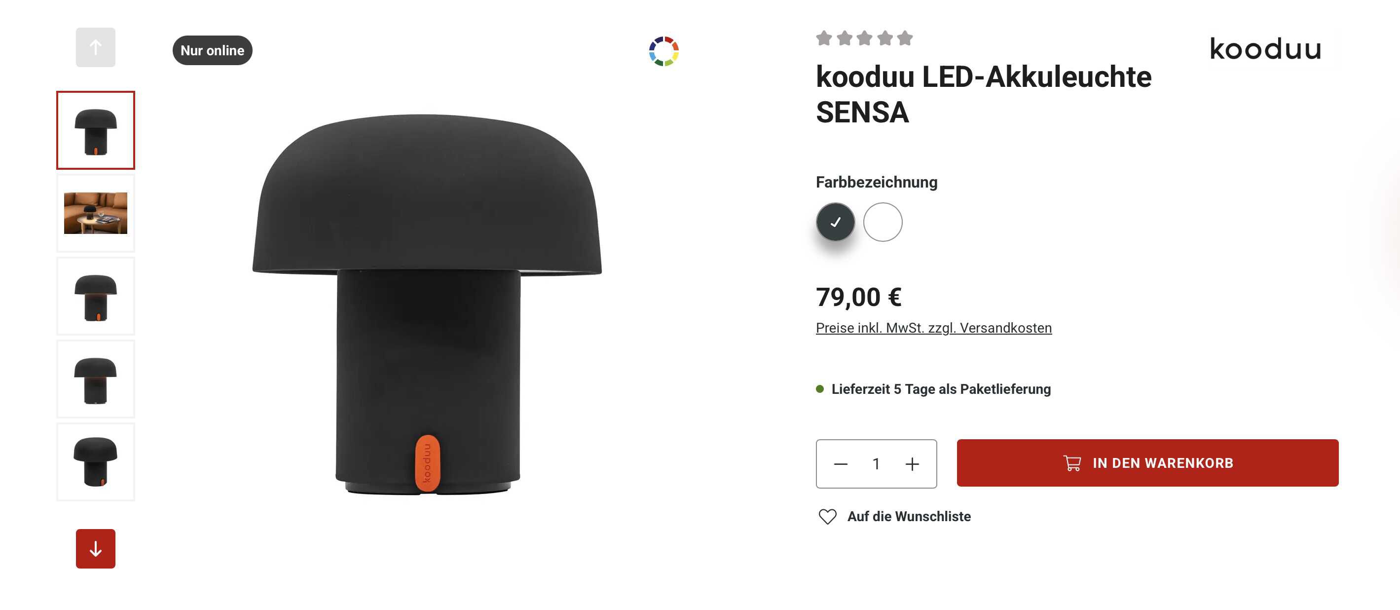 kooduu LED-Akkuleuchte SENSA kooduu LED Akkuleuchte SENSA