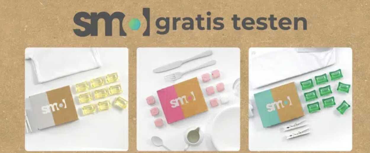 smol gratis testen (1€ VSK.) Art der Aktion: Gratisprobe Zzgl. 1€ Versandkosten smol gratis testen (1€ VSK.) Art der Aktion: Gratisprobe Zzgl. 1€ Versandkosten