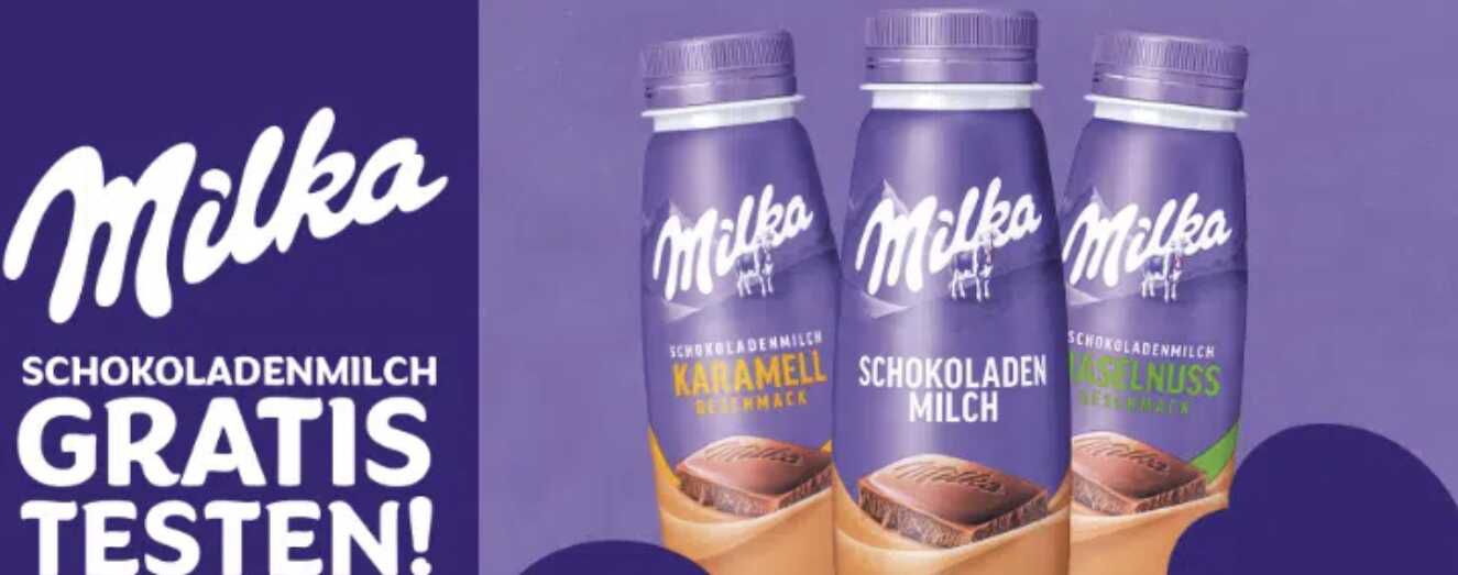 Milka Schokoladenmilch gratis testen Aktionszeitraum: 24.11.2025 – 28.12.2025 Milka Schokoladenmilch gratis testen Aktionszeitraum: 24.11.2025 – 28.12.2025