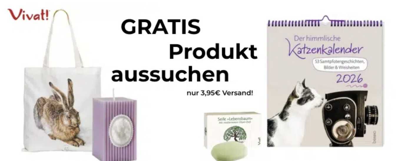 Vivat! Gutscheincode nutzen und Wunschartikel gratis erhalten (zzgl. 3,95€ Versand)