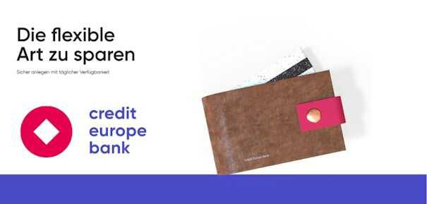 Hohe Tagesgeld Zinsen! Credit Europe mit 2,75% p. a. Zinsen für 3 Monate bis 250.000€