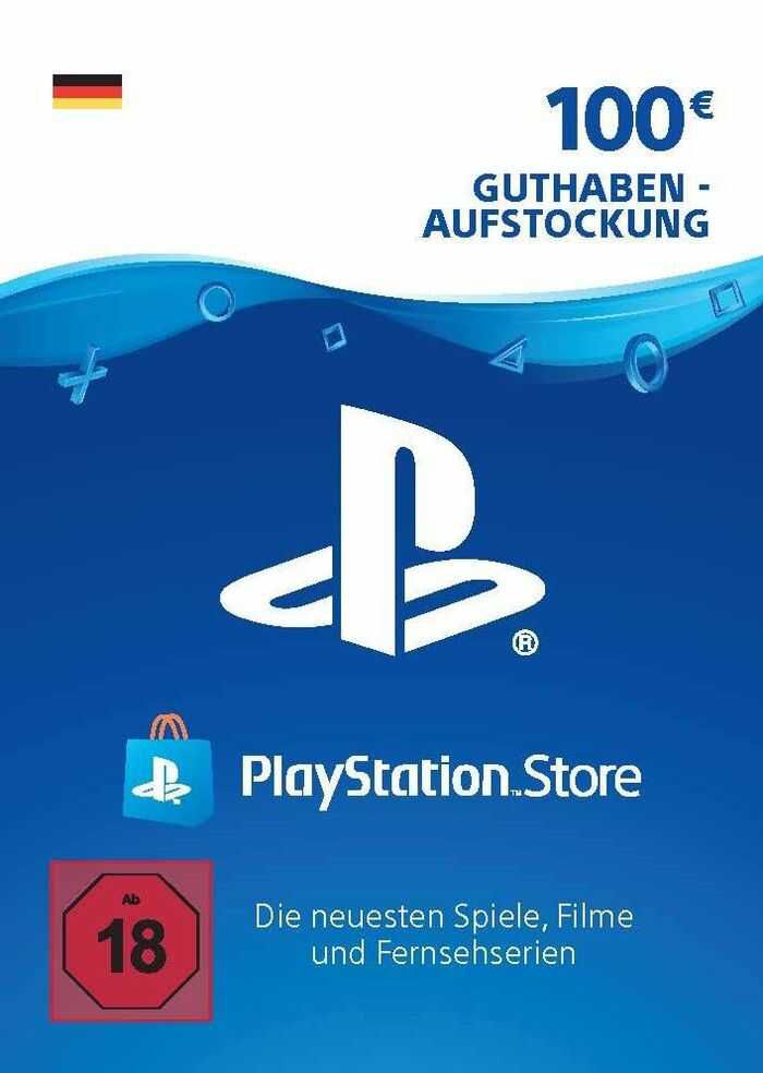 PSN Guthaben Karte 100 EUR (DE) PSN key DEUTSCHLAND für 80,99€