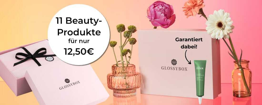 2 Glossyboxen bestellen & nur 1 bezahlen – nur 1,14€ pro Beauty Artikel