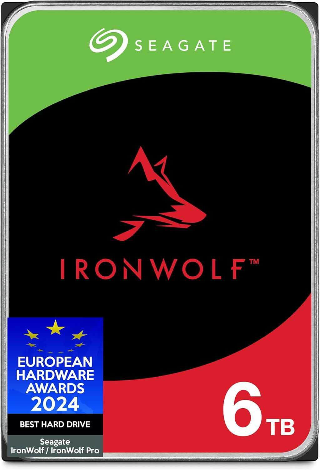 Seagate IronWolf 6 TB interne Festplatte 3.5 Zoll mit SATA 6 Gb/s für 143,99 statt 164,90 EUR