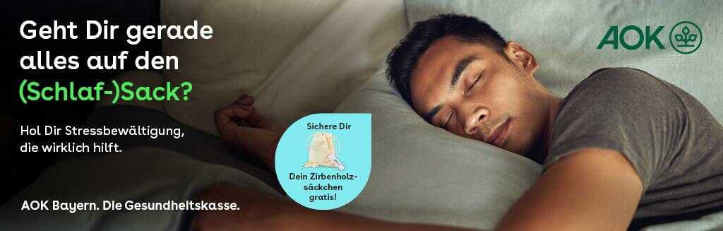 Gratis Zirbenholz Säckchen für Bayern   sichert euch jetzt echte Stressbewältigung! [AOK Bayern]