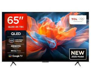 TCL 65T8C 65 Zoll QLED 4K HDR UHD Fernseher, Smart Google TV Dolby Vision Atmos,144Hz Motion Clarity Pro  Für 489,00€ PVG 606,20€
