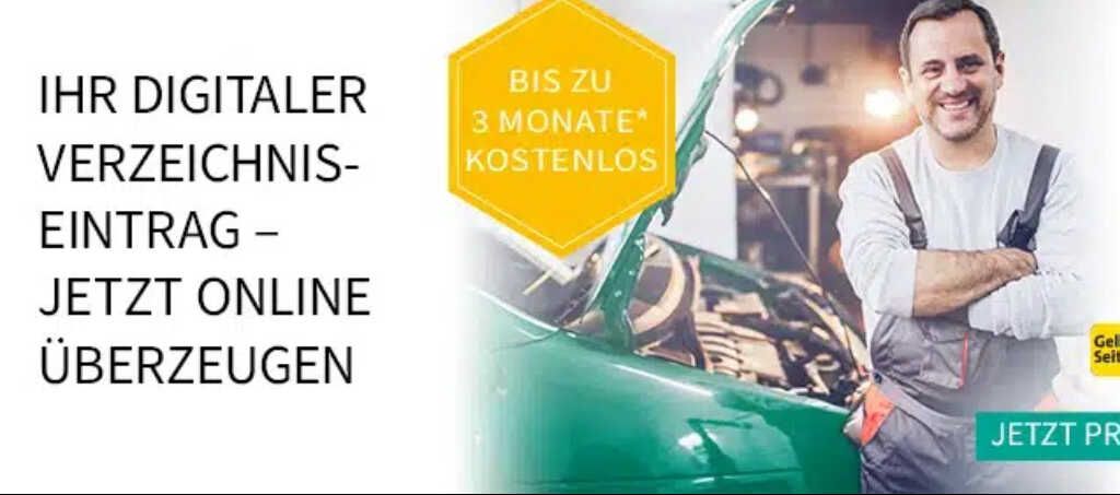 GRATIS: 3 Monate Werbung bei Gelbe Seiten, Das Örtliche, Das Telefonbuch