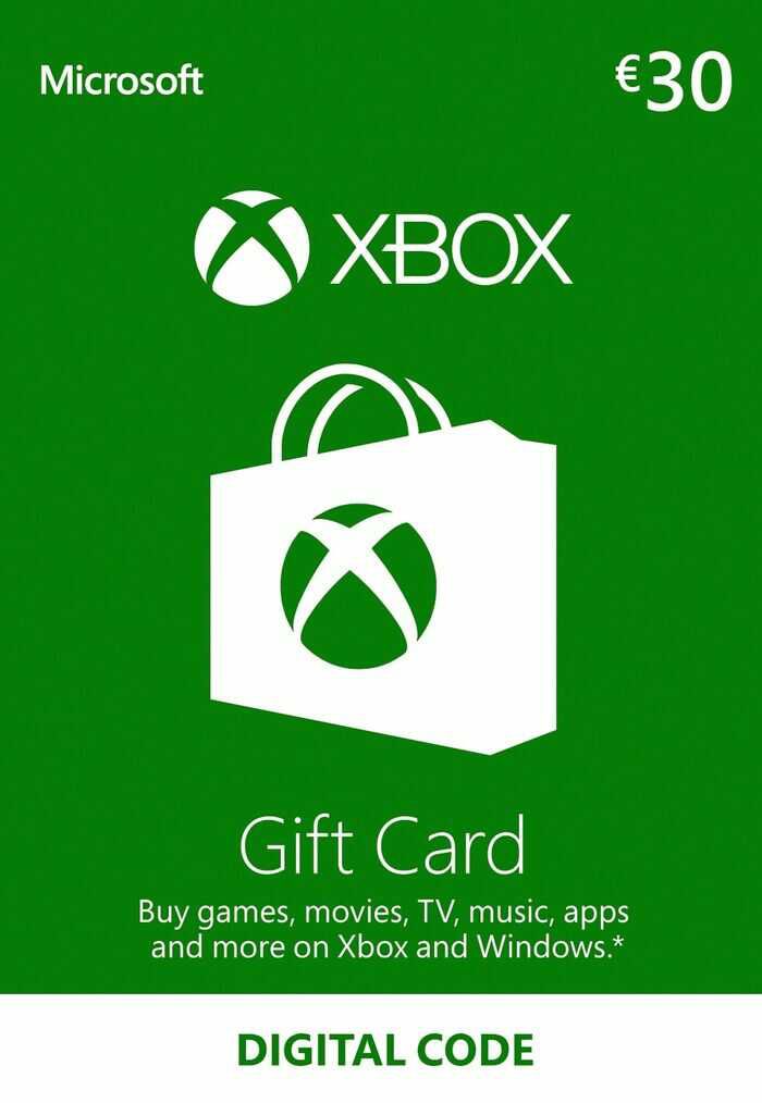 Xbox Live Guthaben Karte 30 EUR Xbox Live key EUROPE für 24,49€
