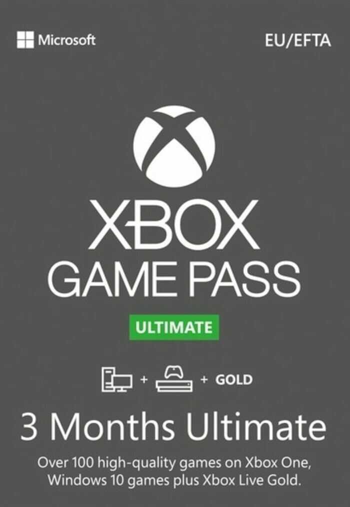 Xbox Game Pass Ultimate – 3 Monate Abonnement (Xbox One/ Windows 10) Xbox Live Key EUROPE für 32,99€