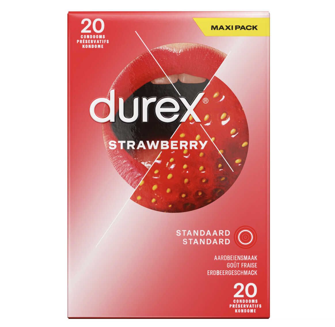 60 Durex Strawberry Kondome für 23,90€ statt 38,17€