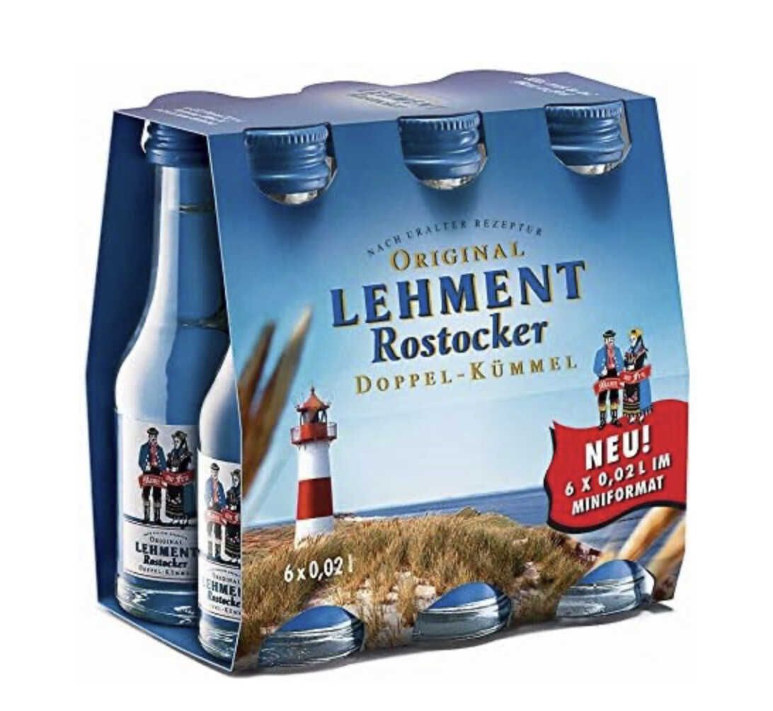 6x 20 ml Original Lehment Rostocker Kümmellikör für 3,39€ statt 5,95€