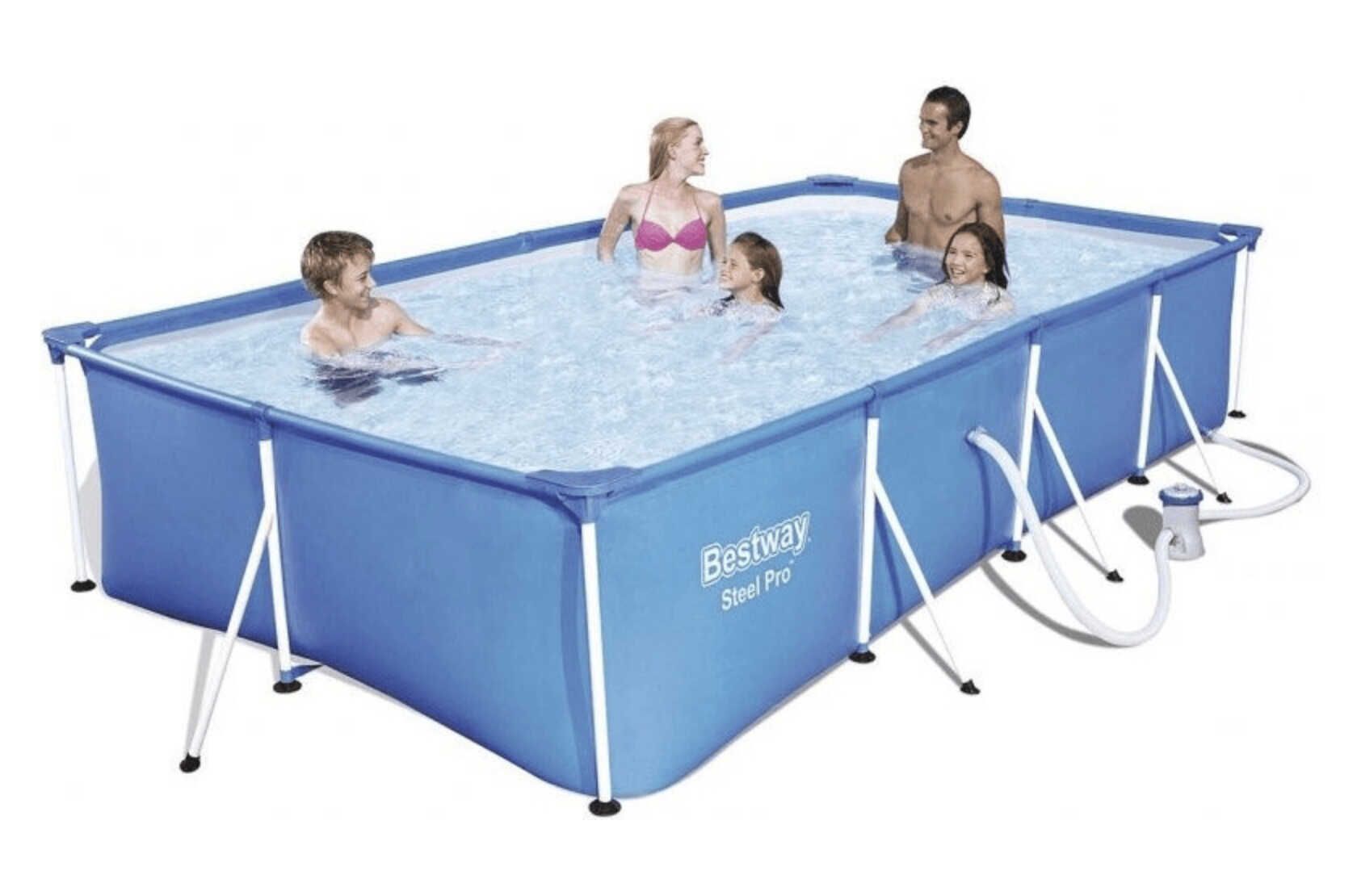 Bestway Steel Pro Frame Pool Set 400 x 211 x 81 cm mit Filterpumpe für 98,98€ statt 129,95€