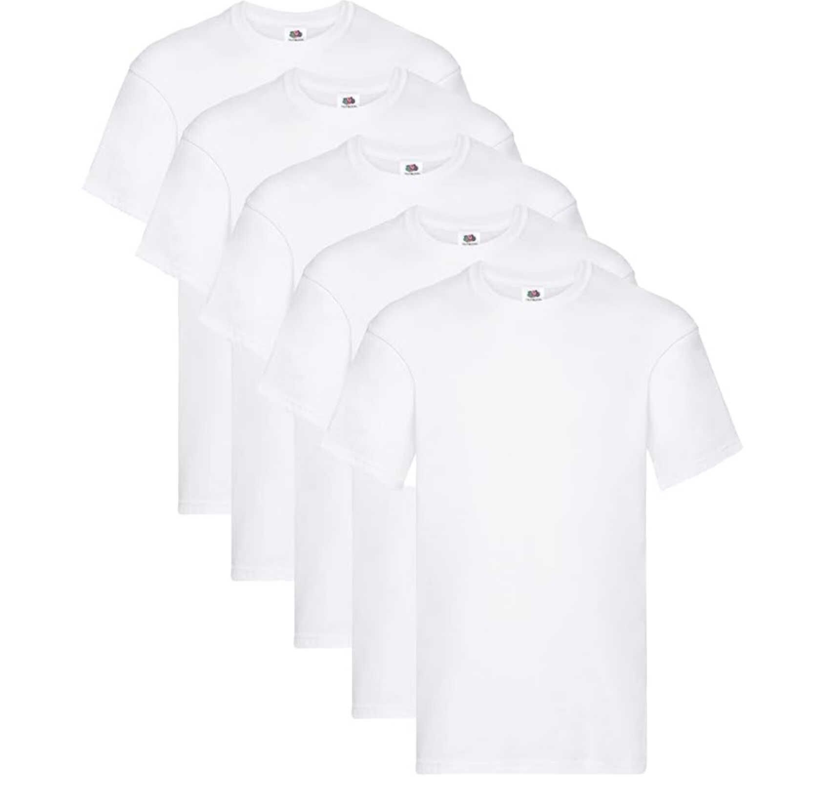 5er Pack Fruit of the Loom Herren Original T Shirt für 12,80€ statt 16,86€