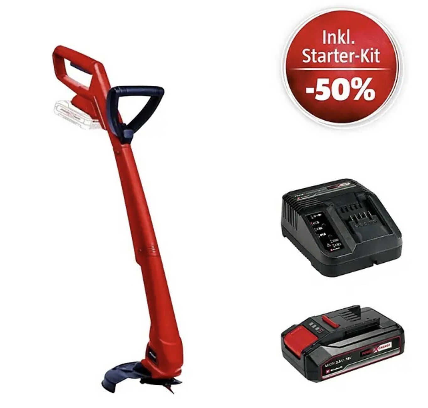 Einhell Akku Rasentrimmer GC CT 18/24 Li P Solo + Starter Kit ab 46,99€ statt 50,93€