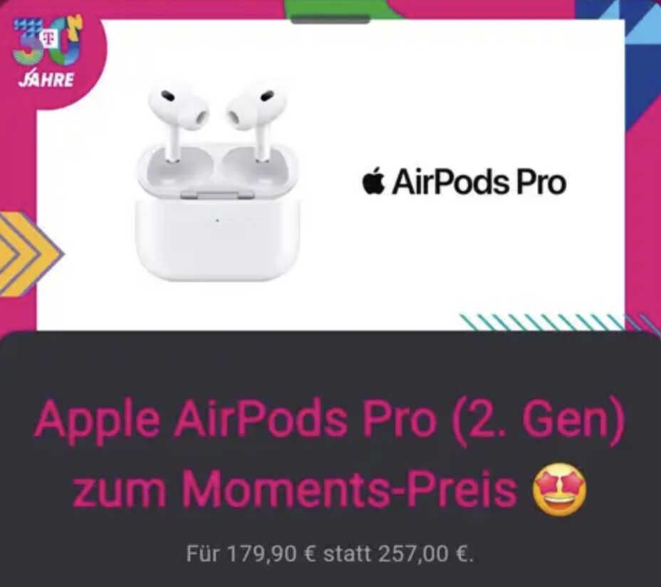 Apple AirPods Pro (2. Gen) für 179,90€ statt 209€