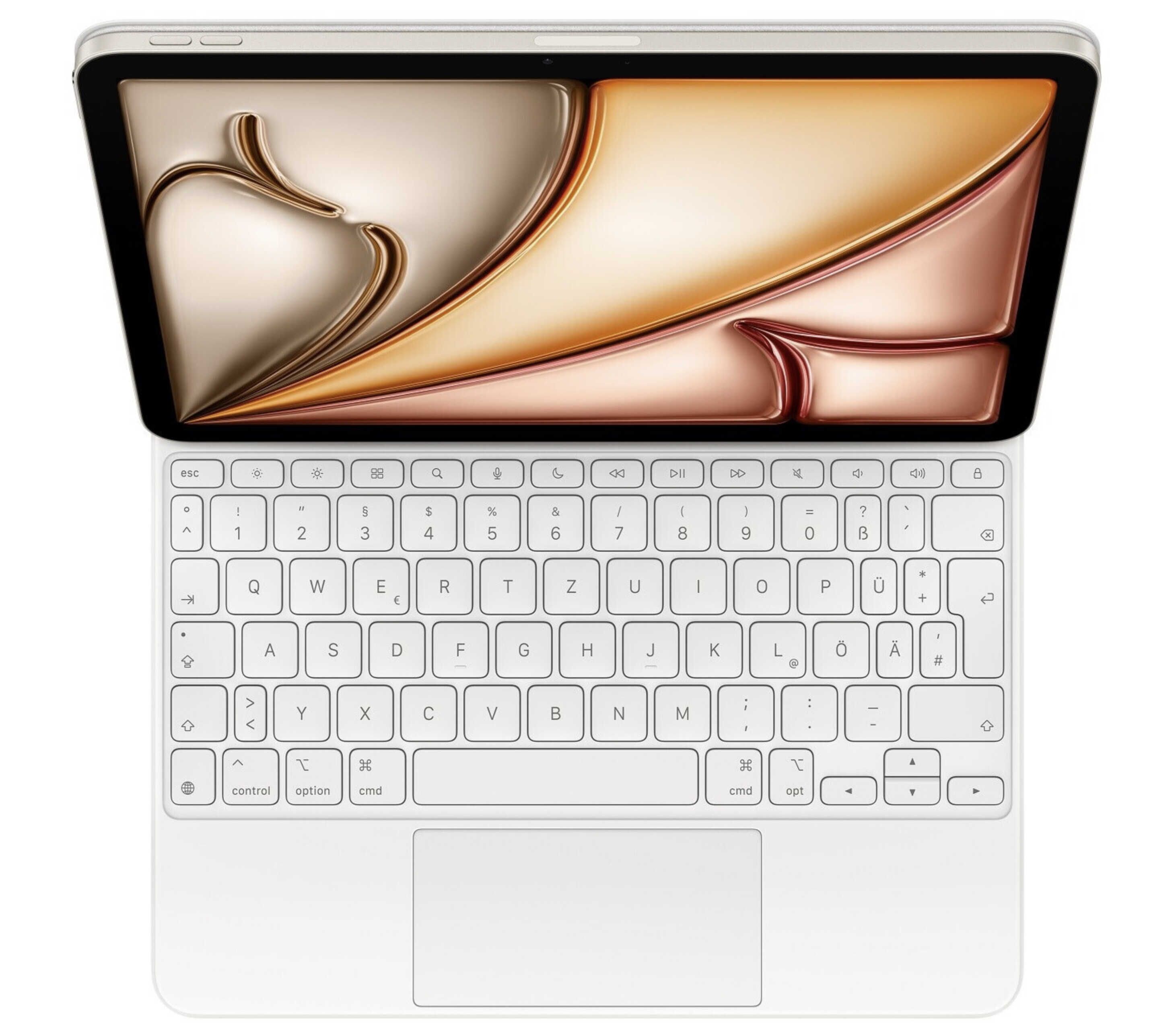 Apple Magic Keyboard für iPad Air 11 (M3) 2025 deutsch (weiß) für 288€ statt 307,86€