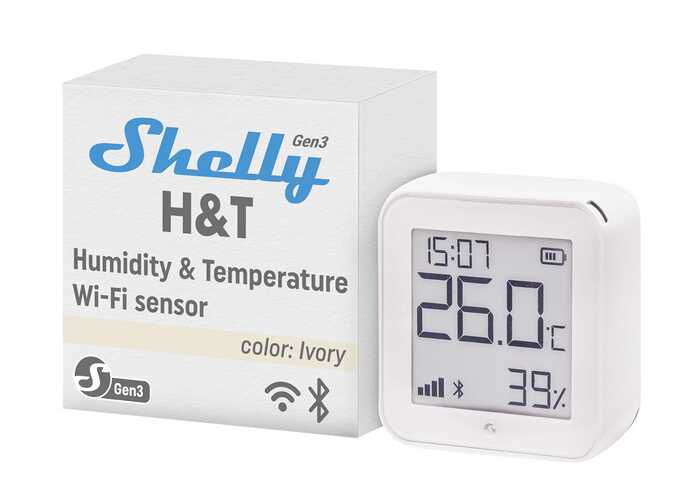[Prim] Shelly H&T Gen3 Elfenbein | WLAN Smart Temperatur  u. Feuchtigkeitssensor   19,99€ statt 24,98€