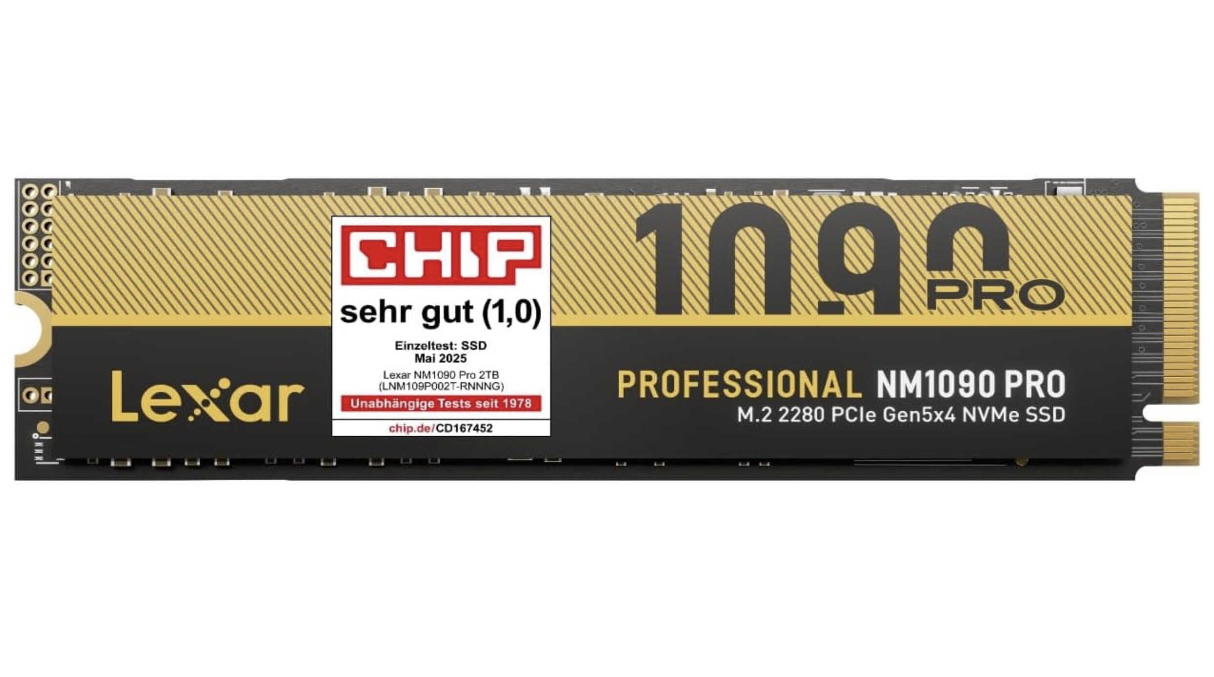 Lexar NM1090 PRO 2TB PCIe 5.0 Gen5 NVMe SSD für 159,99€ statt 213,12€