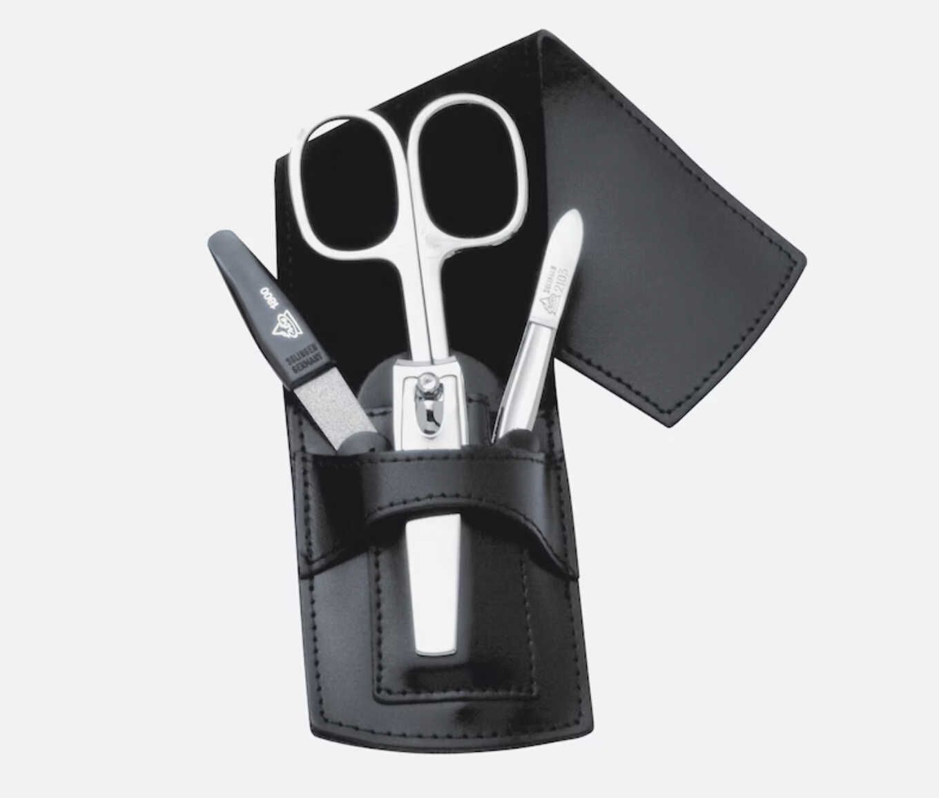 ERBE Solingen Maniküre Set „Pocket“ (4 tlg.) mit Echtleder Taschen Etui für 22,94€ statt 31,95€