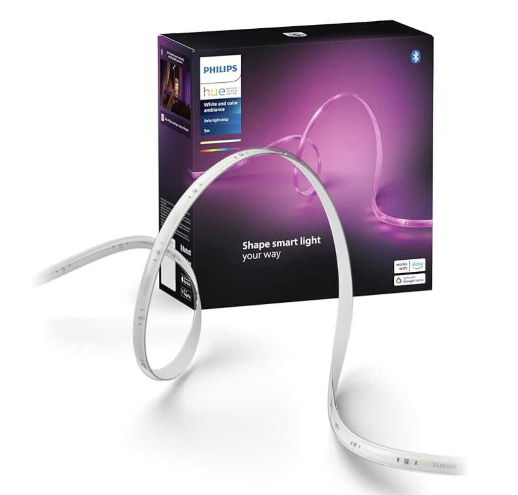 Philips Hue Indoor 5m Smart LED Solo Lightstrip Basis Set für 45€ statt 64,45€