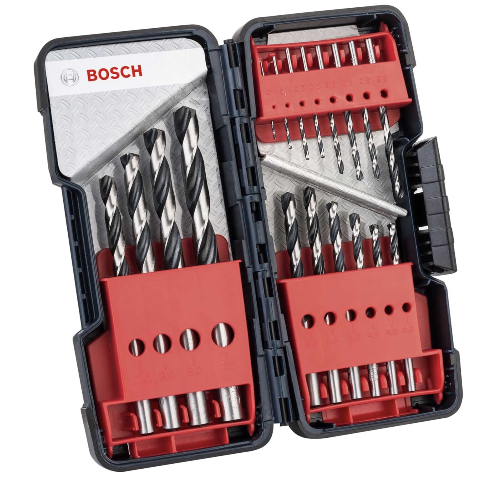 Bosch 18 tlg. HSS Spiralbohrer Set PointTeQ  1–10 mm für 11,83€ statt 14,98€