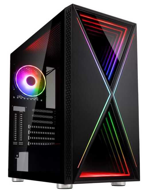 [Prime] Kolink Kompatibler Void X ARGB Midi Tower   Schwarz   39,90€ statt 77,49€
