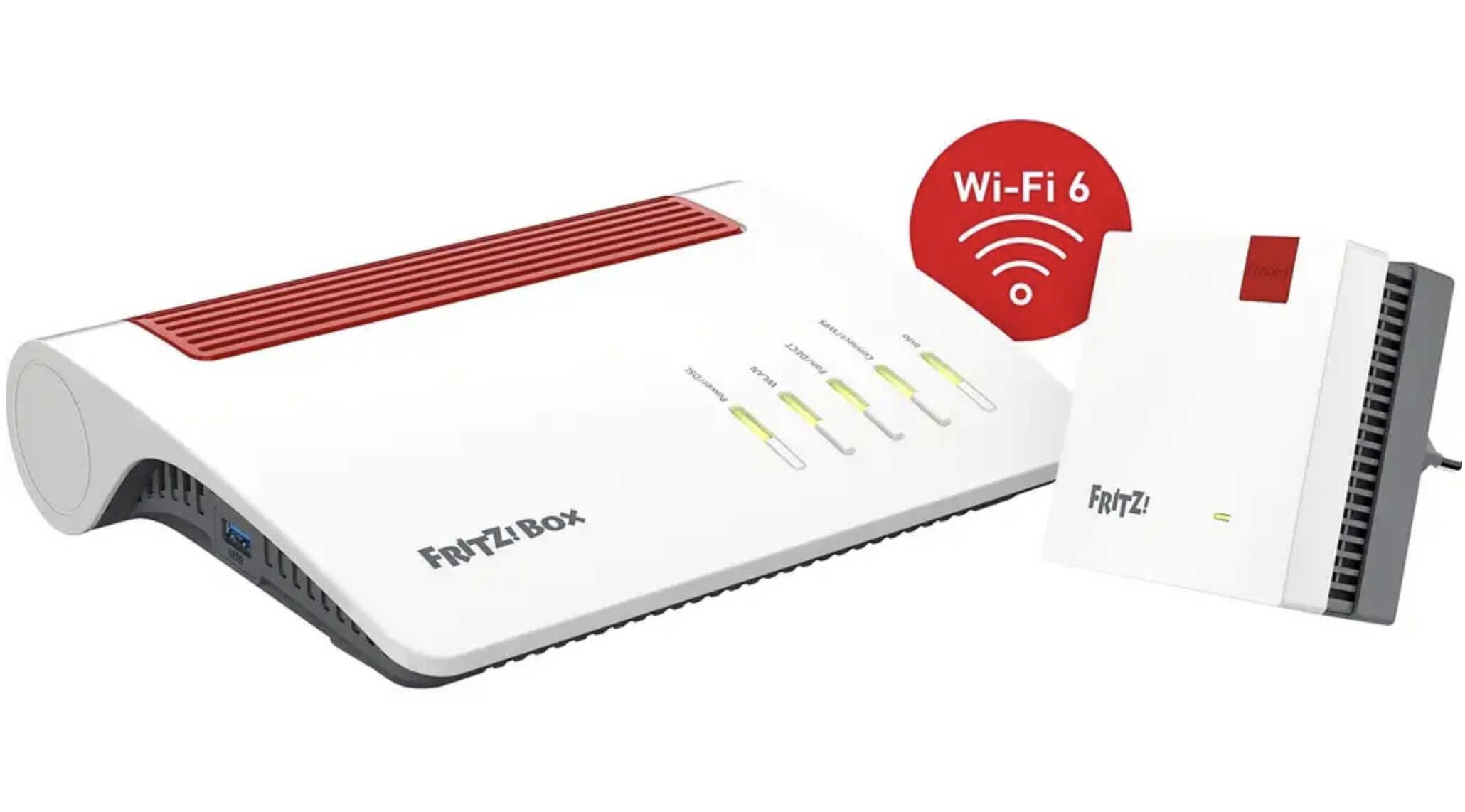 AVM FRITZ!Box 7590 AX + FRITZ!Repeater 1200 AX für 239€ statt 287,80€