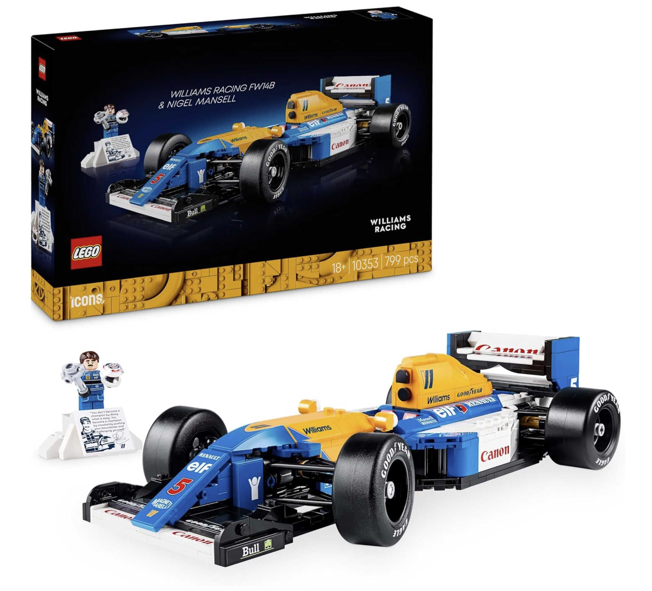 LEGO Icons - Williams Racing FW14B mit Nigel Mansell (10353) für 47,99€ statt 56,89€ LEGO Icons   Williams Racing FW14B mit Nigel Mansell (10353) für 47,99€ statt 56,89€