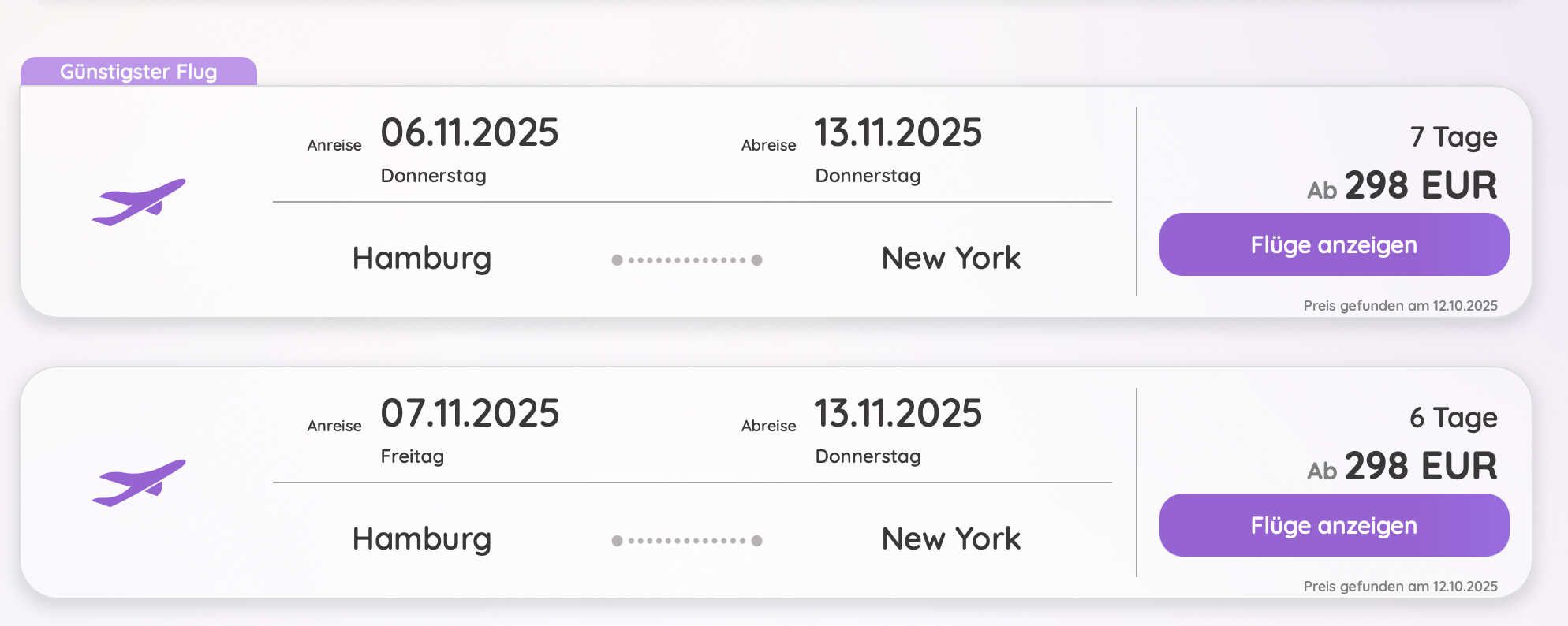 Direktflüge nach New York City nonstop inkl. Rückflug von Frankfurt + Hamburg, Berlin, München Direktflüge nach New York City nonstop inkl. Rückflug von Frankfurt + Hamburg, Berlin, München
