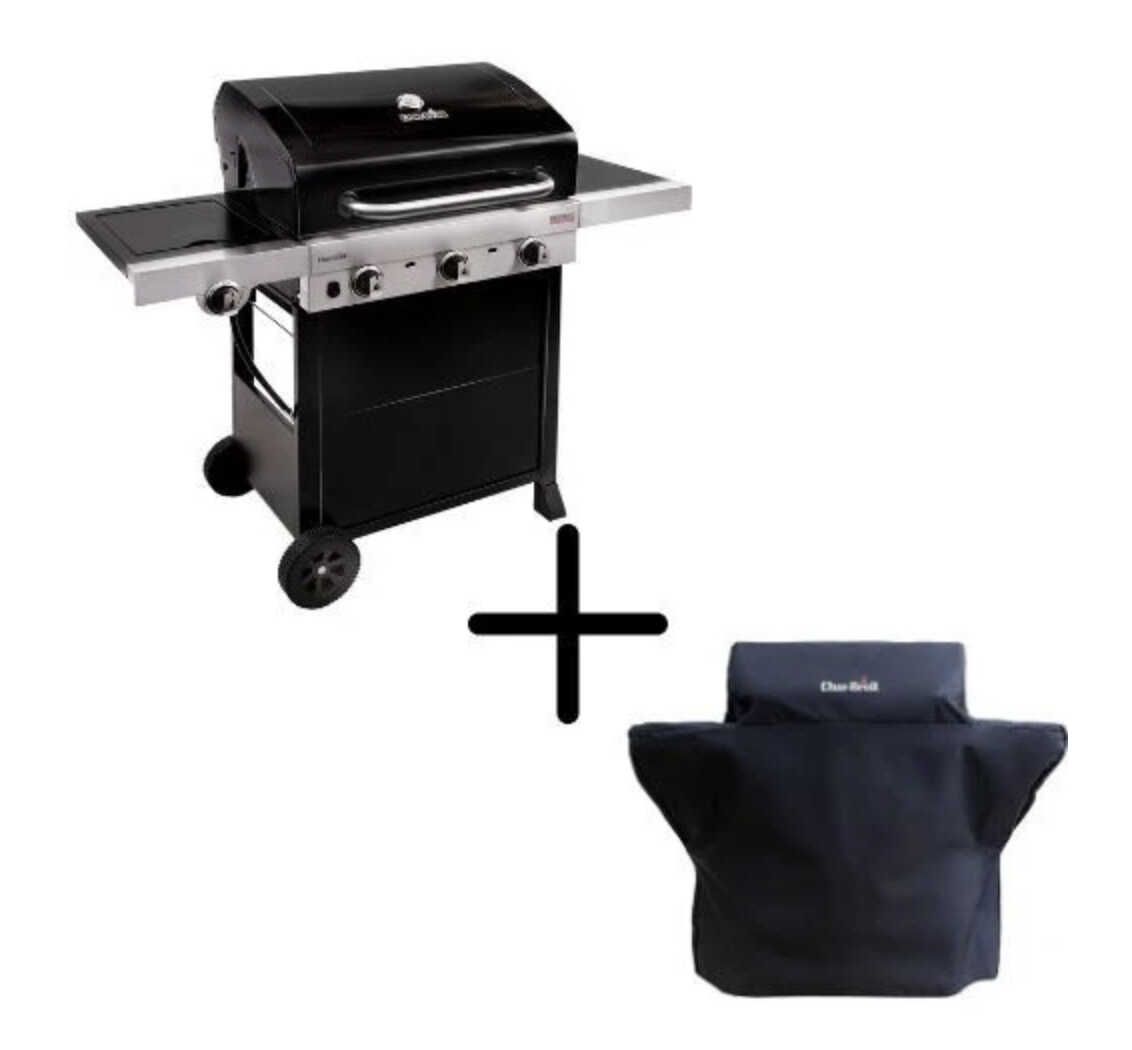 Char Broil 330B   3 Brenner Gasgrill mit Seitenbrenner inkl Wetterschutzhaube für 289,99€ statt 429€