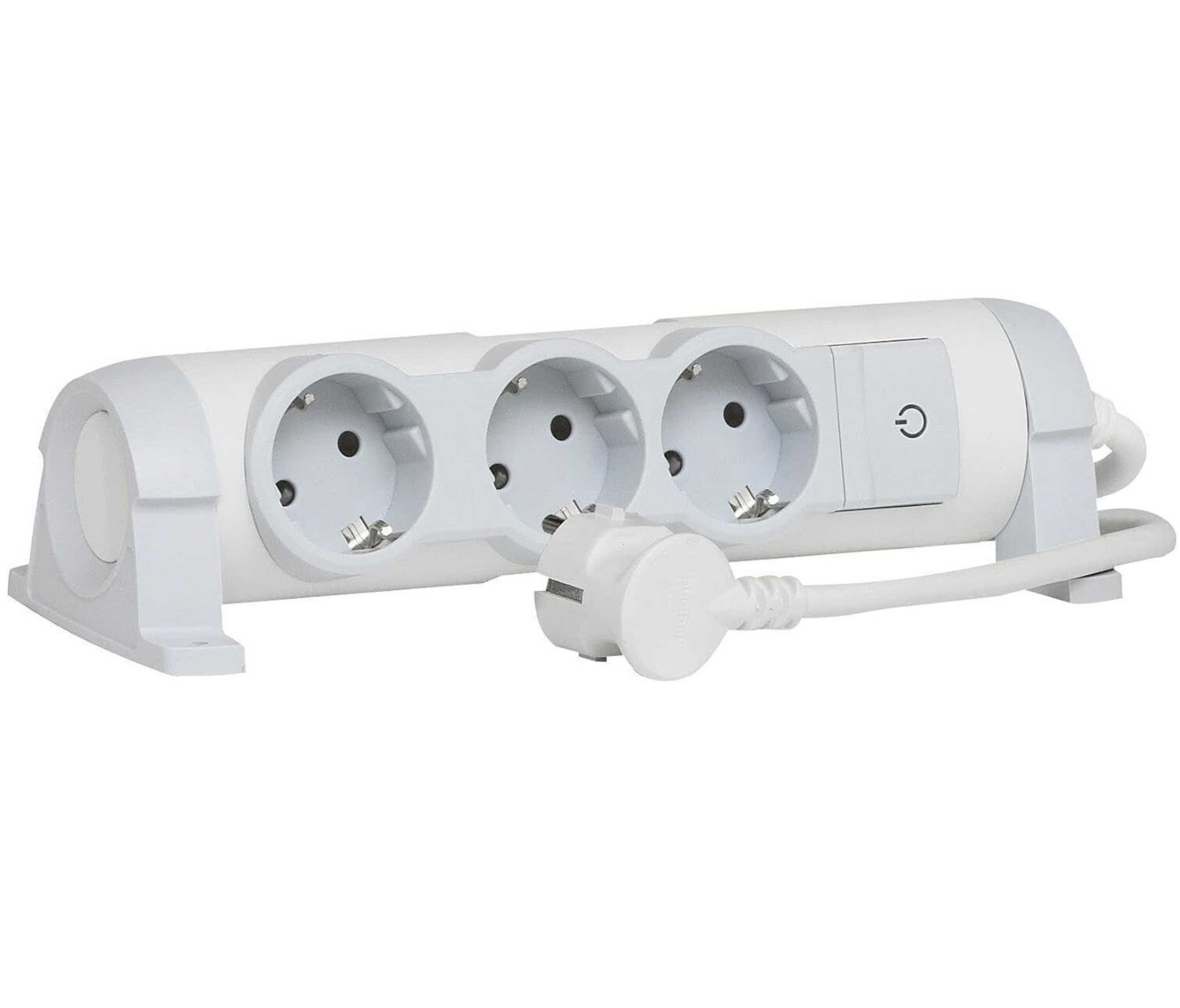 LEGRAND 3 Fach Drehbare Mehrfachstecker mit Schalter für 11,11€ statt 24,99€