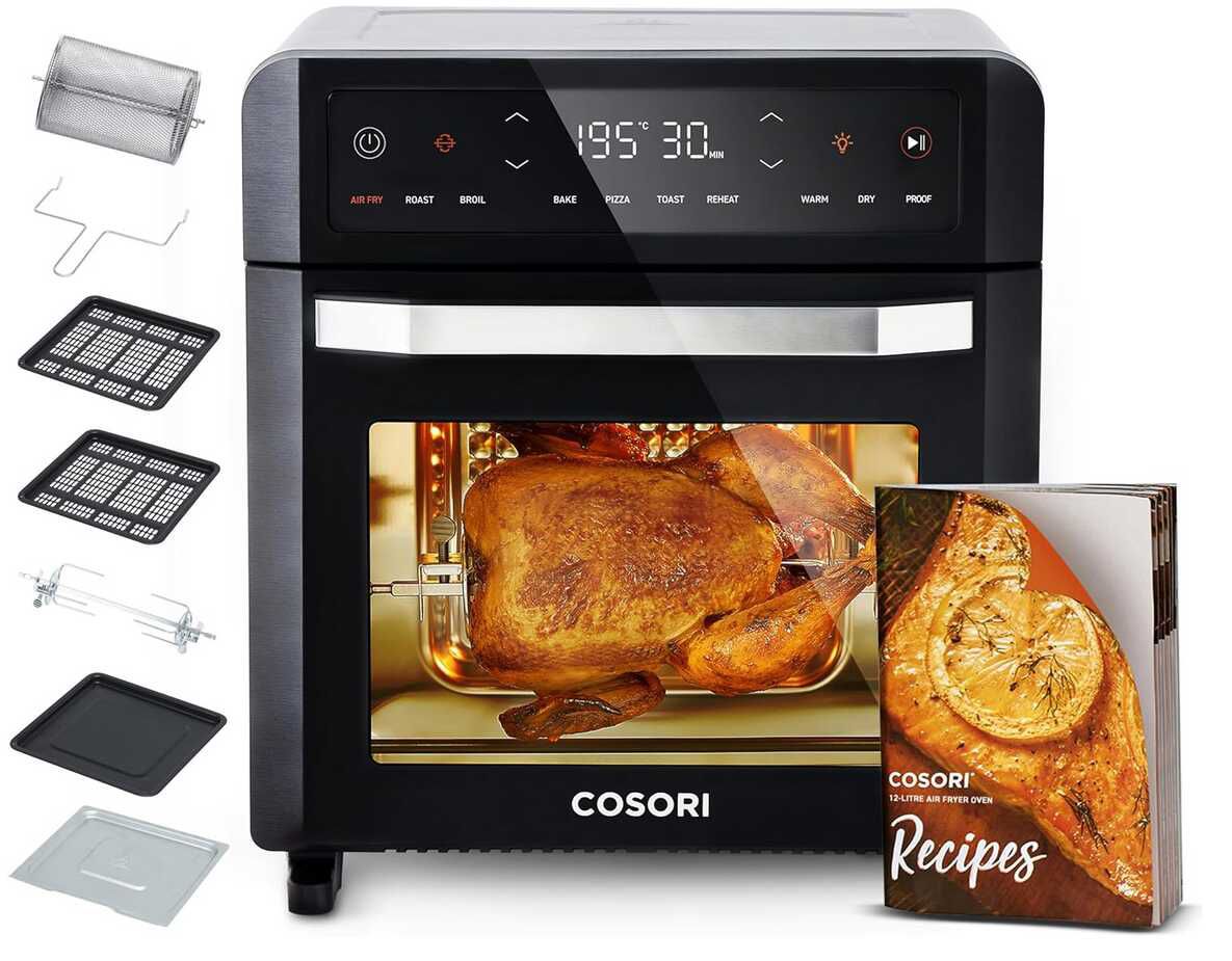 COSORI Heißluftfritteuse 12L, 11 Mutifunktionen   129,99€ statt 144,50€