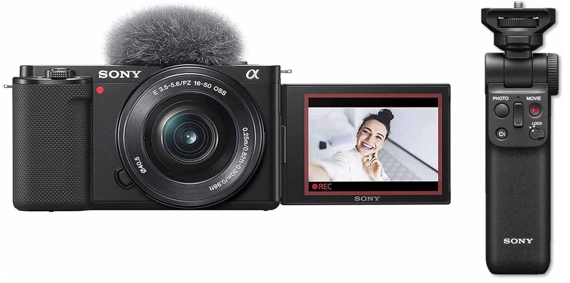 Sony Alpha ZV E10 APS C spiegellose Vlog Kamera mit 16 50mm Objektiv   718,99€ statt 1012,70€