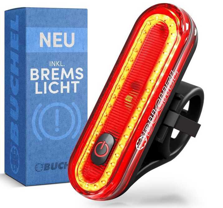 [Prime] Büchel Fahrrad Rücklicht LED I Aufladbar I StVZO zugelassen   20,99€ statt 26,90€