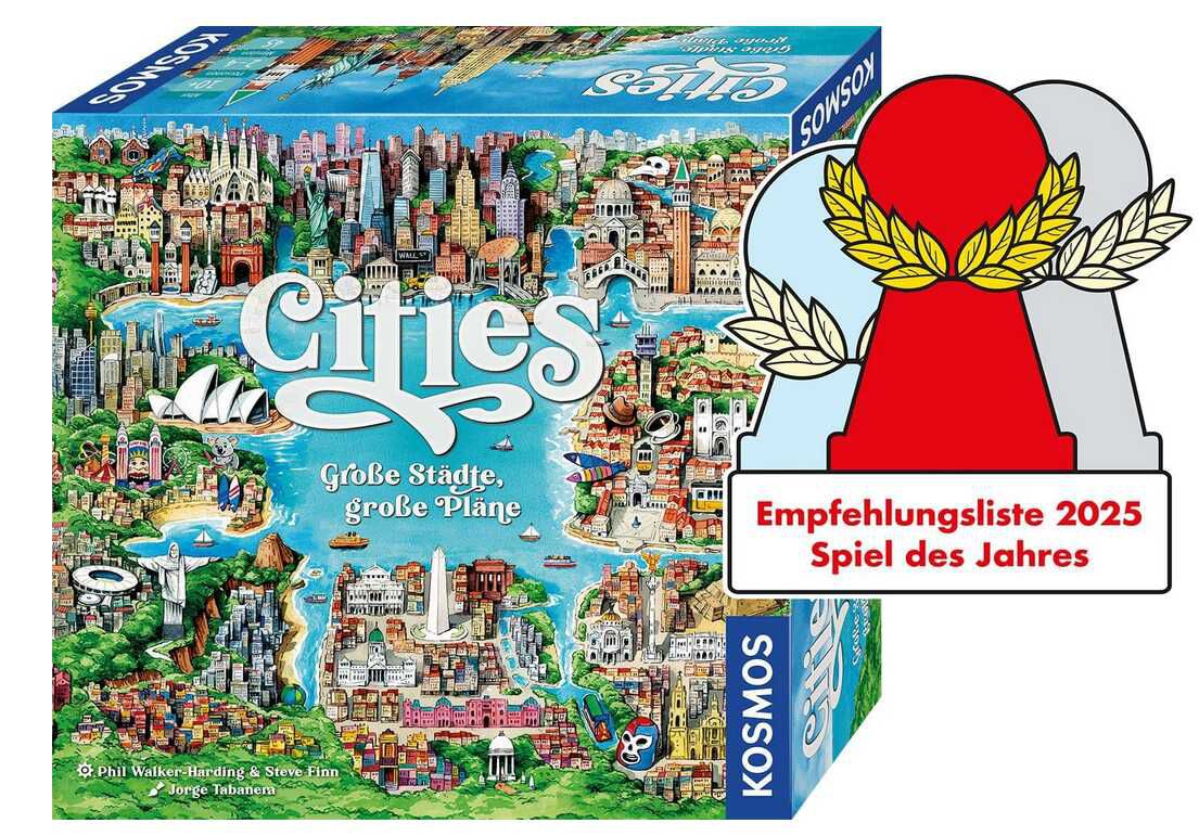 [Prime] KOSMOS Cities   Große Städte, große Pläne, Städtebauspiel   21,99€ statt 25,94€