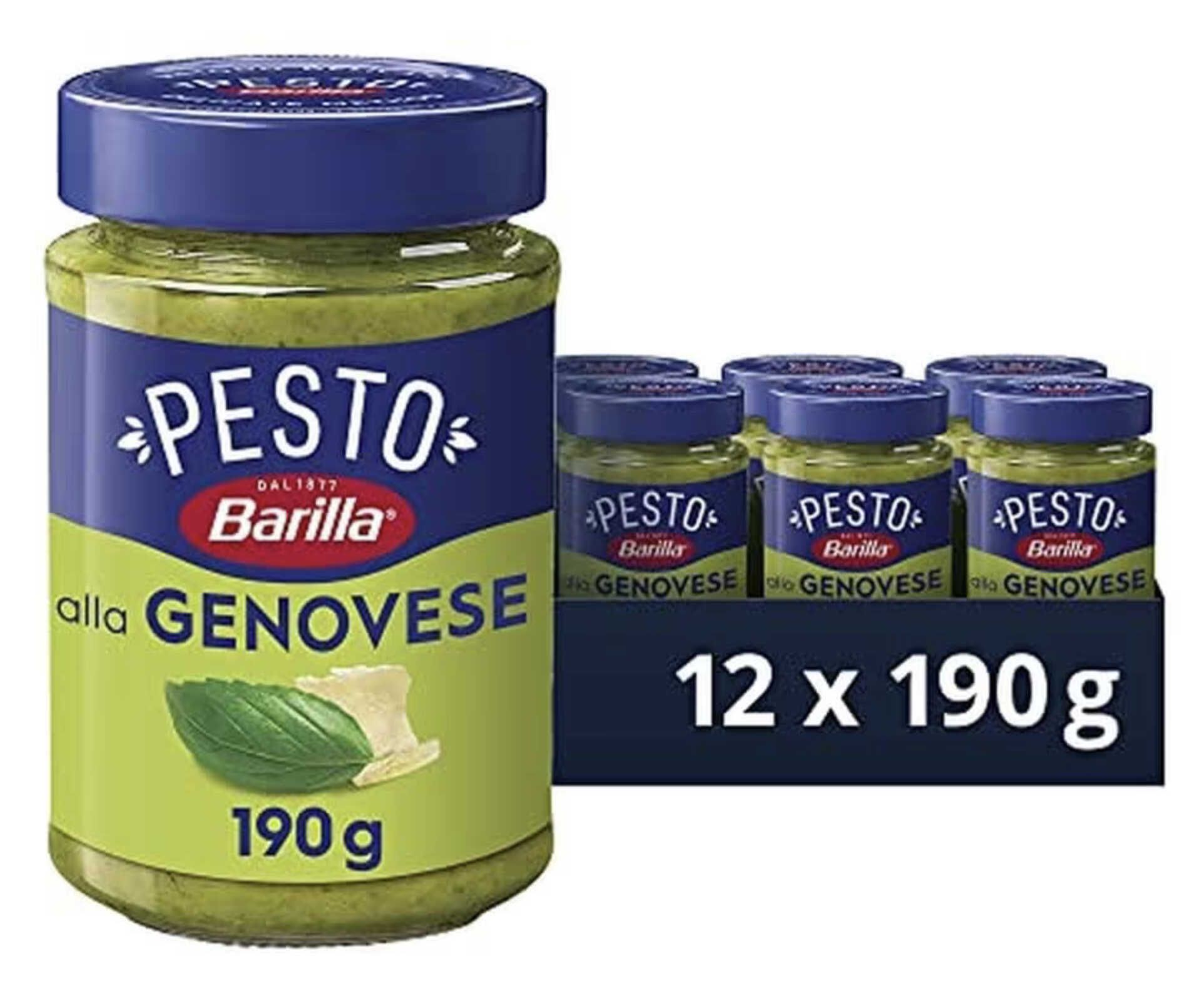 12x Barilla Pesto alla Genovese je 190 g ab 18,11€ statt 29,88€